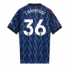 Camiseta Arsenal Martin Zubimendi #36 Segunda Equipación Replica 2025-26 mangas cortas